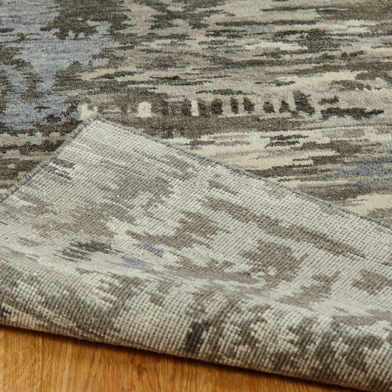 Siale Wool Camouflage Area Rug, Rectangle 12' x 15'
