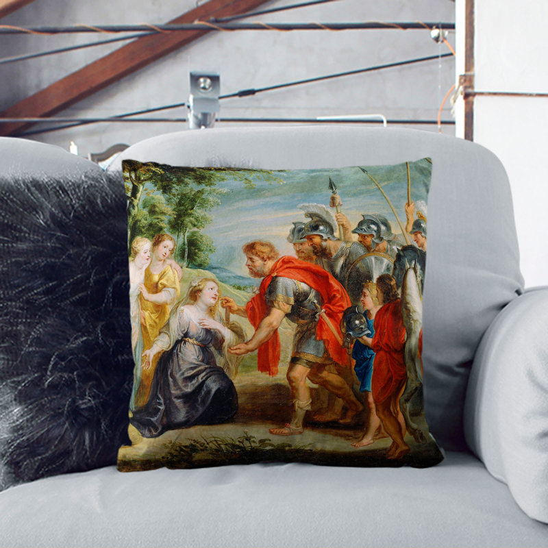 Square Cushion, 55cm H x 55cm W x 20cm D, Black