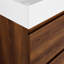 Meuble-lavabo de salle de bain 30 po avec lavabo simple en céramique et tiroir-1244589000
