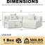 Chenille Curved Modular Sectional Sofa with Pillows-133015624-133015627