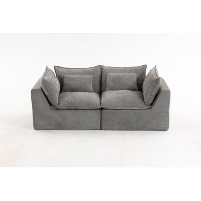 Canapé modulaire surdimensionné de 74,8 po de largeur avec canapé-lit modulaire True Relax Comfy