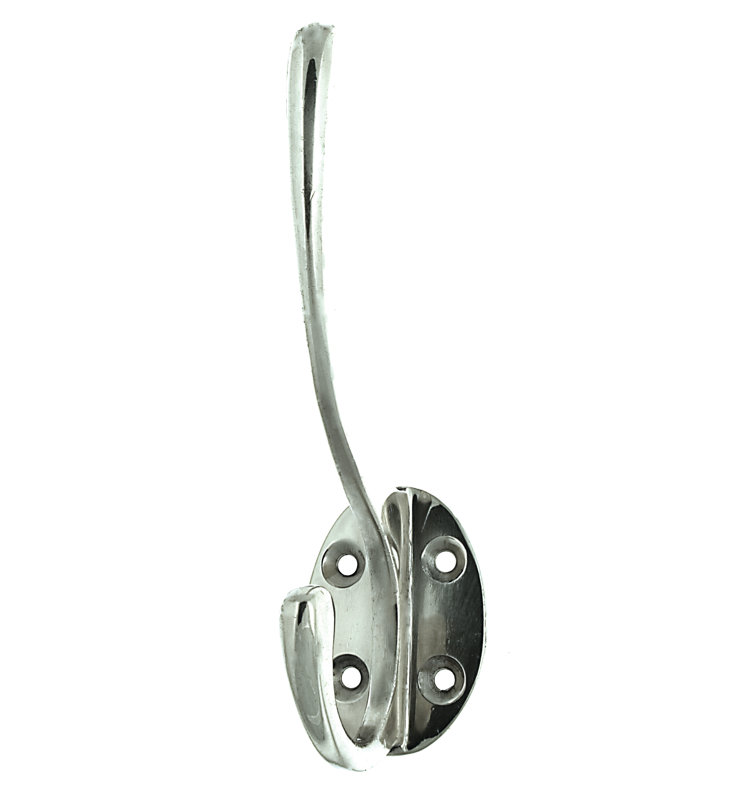 Killeen Brass Wall Wall Hook, Polished Chrome