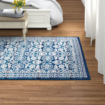 Tapis bleu marine Saritoga