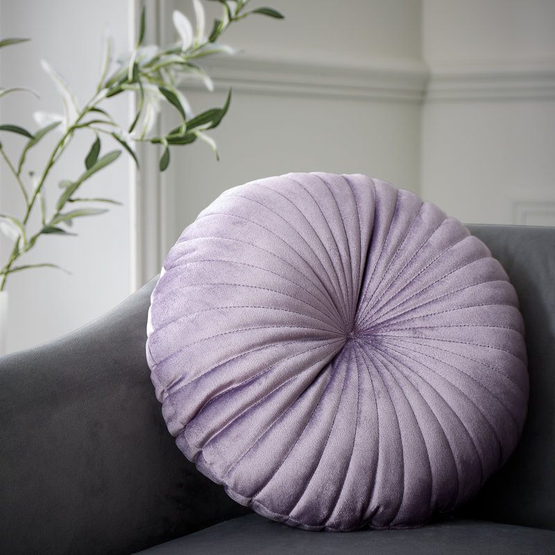 Round Soft 40x40cm Cushion, Purple