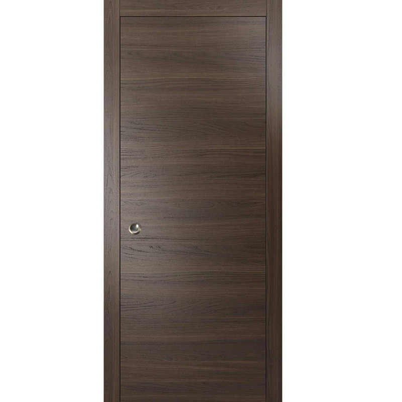 Porte de placard coulissante en bois Planum, 28 po x 80 po, Chocolat