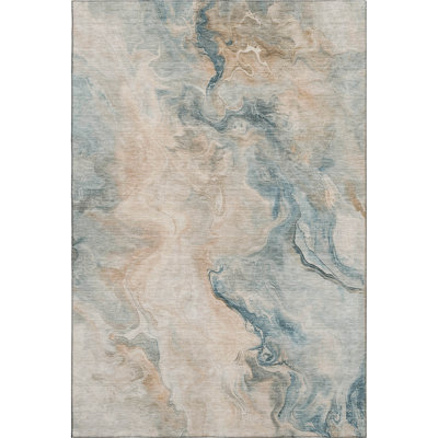 Premium Machine Washable Varasteh AMF1680 Abstract Rug