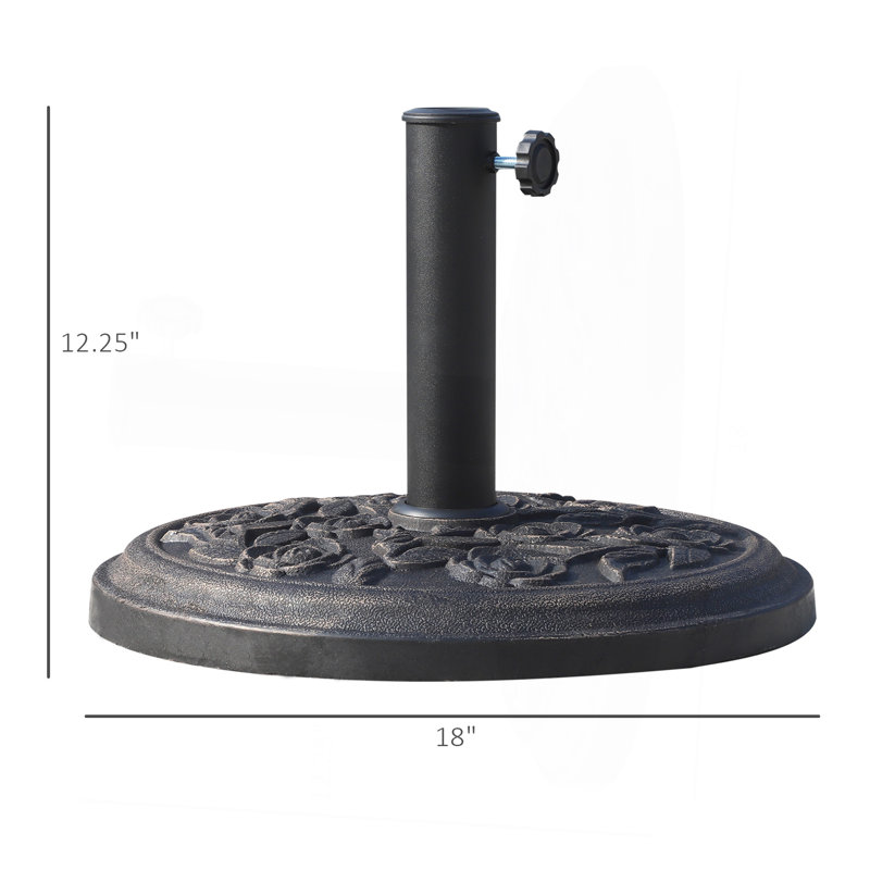 Porte-parasol rond en résine