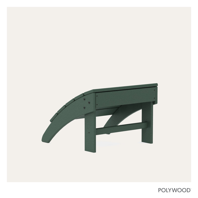 POLYWOOD Palm Coast Ottoman, Green