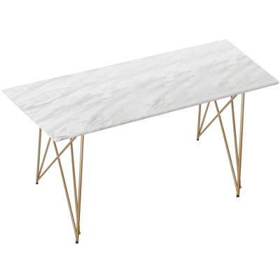 Direen Faux Marble Top Dining Table
