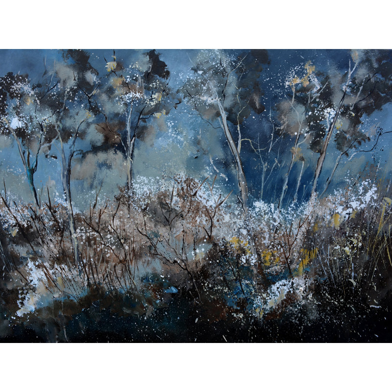 «Floating Souls» par Pol Ledent, Papier avec cadre noir, H 25,2 po x l 31,2 po
