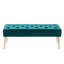 Banc capitonné en velours de style moderne du milieu du siècle, 44 po de largeur-1262876293