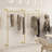 Joshoua 80.7'' Metal Wall Mounted Clothes Rack
