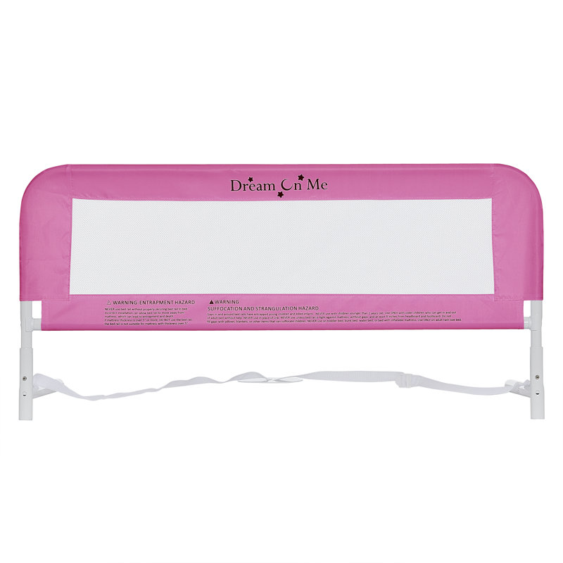 Dream On Me Mesh Security Bed Rail In Pink