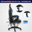 Hoffree LED Ergonomic Gaming Chair with Bluetooth Speakers and Vibration Lumbar Pillow-69741809