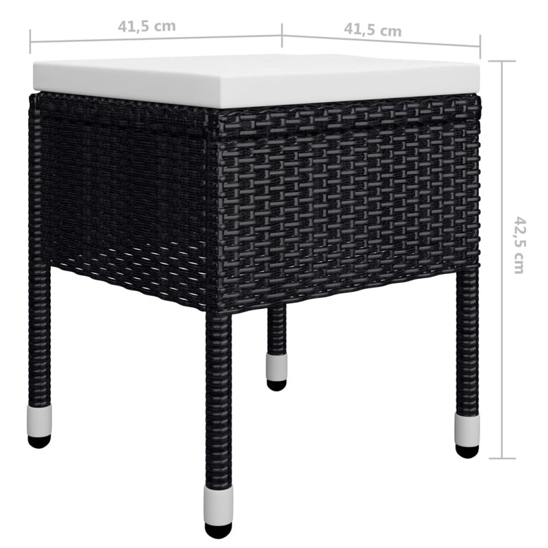 Ensemble de salle à manger noir, blanc crème, Noir, Blanc