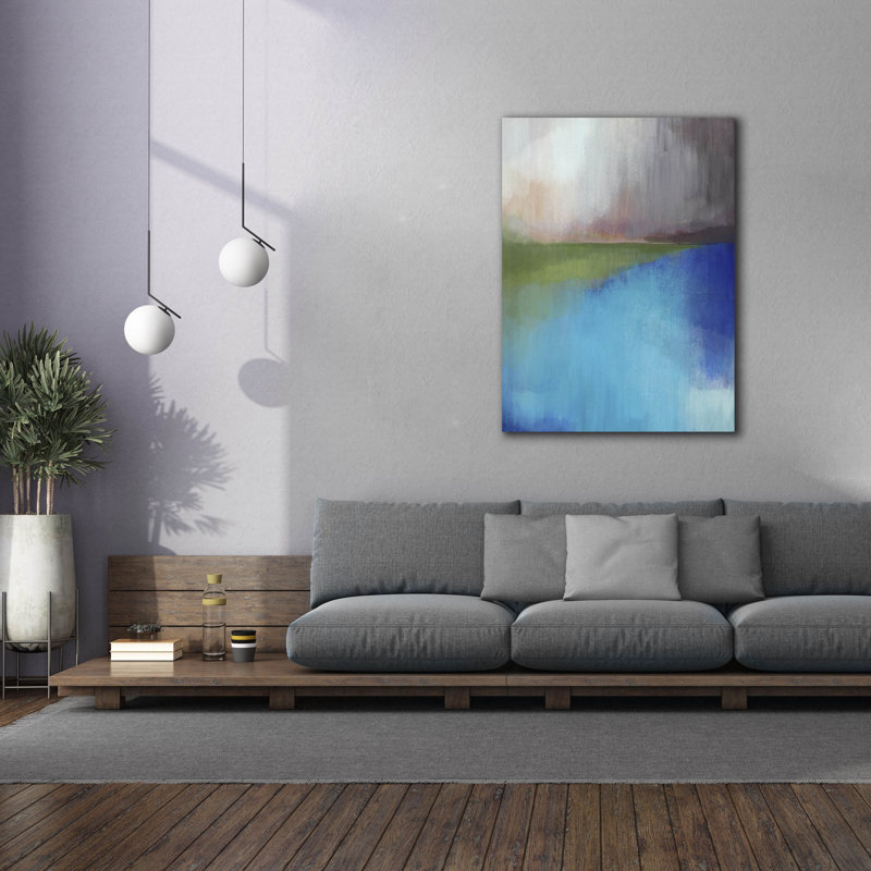  «Peaks Bay 2» par Brittany Evans, art mural sur toile, 40 po x 54 po