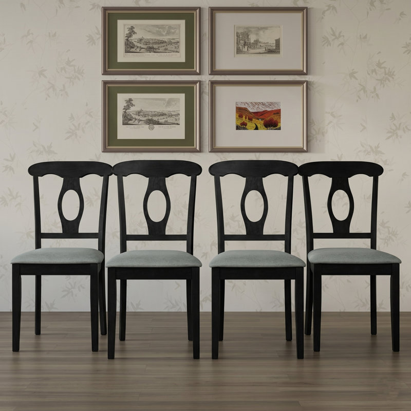 Ensemble repas pour 4 personnes Alnesha, Noir
