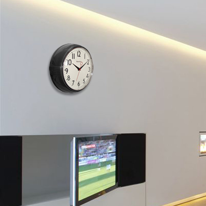 Fausley Wall Clock, Black