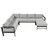 U-Shaped Outdoor Sofa Set