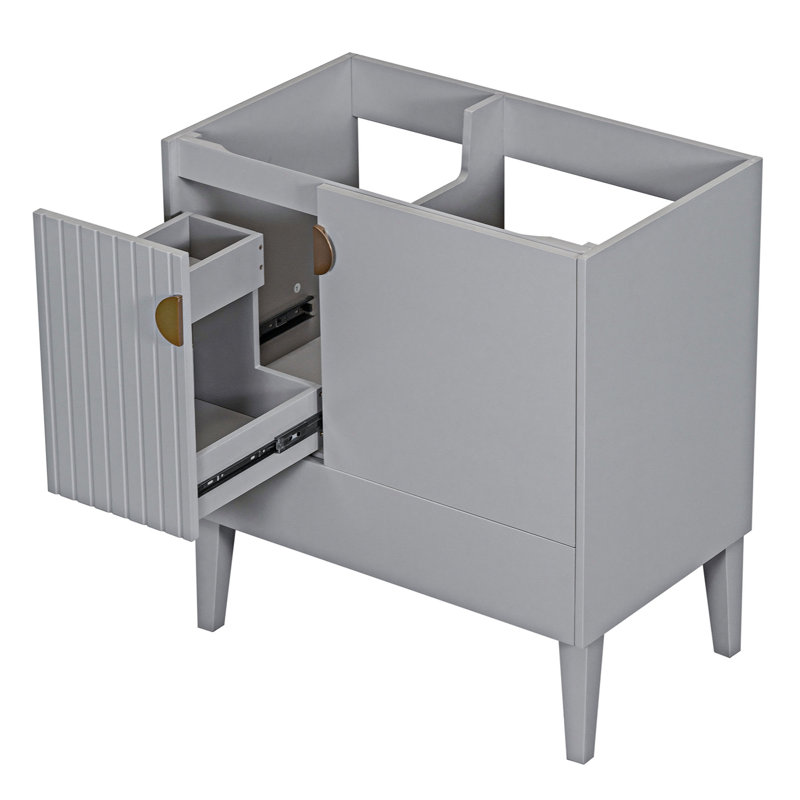30" Bathroom Vanity Base With Doors And Drawer