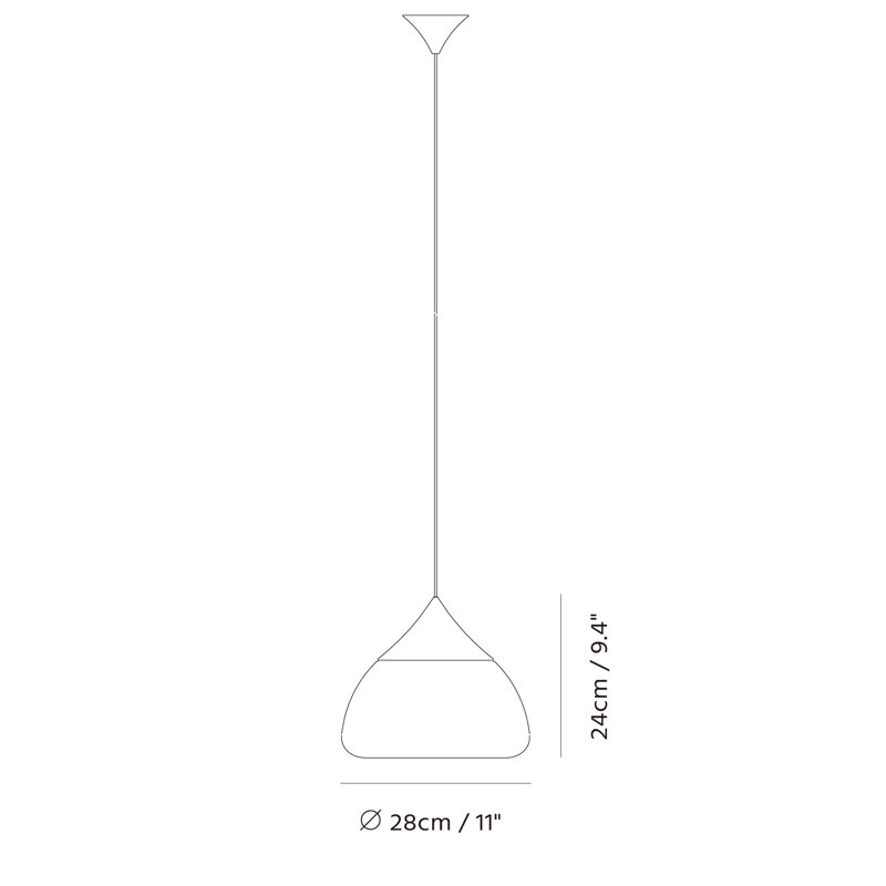 Mist 1 - Light Pendant, 9.4" H x 11" W x 11" D, Copper