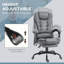 Chaise de bureau à 7 points de massage vibrant avec dossier inclinable-646909173