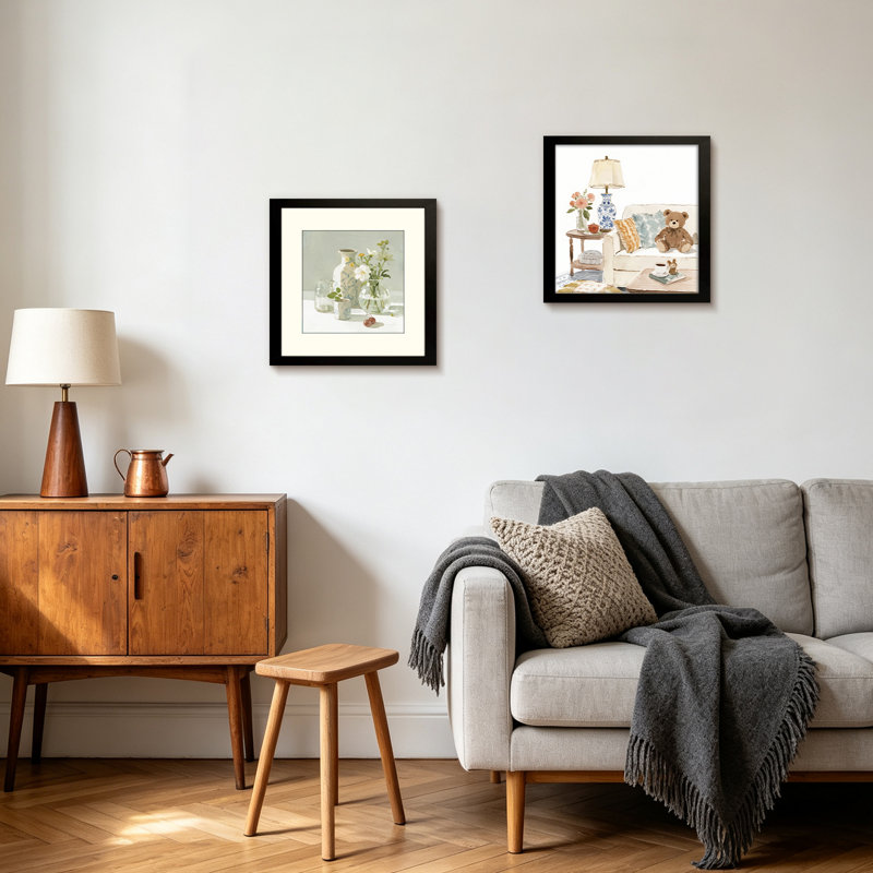 Cadre photo noir en MDF 12 po x 12 po