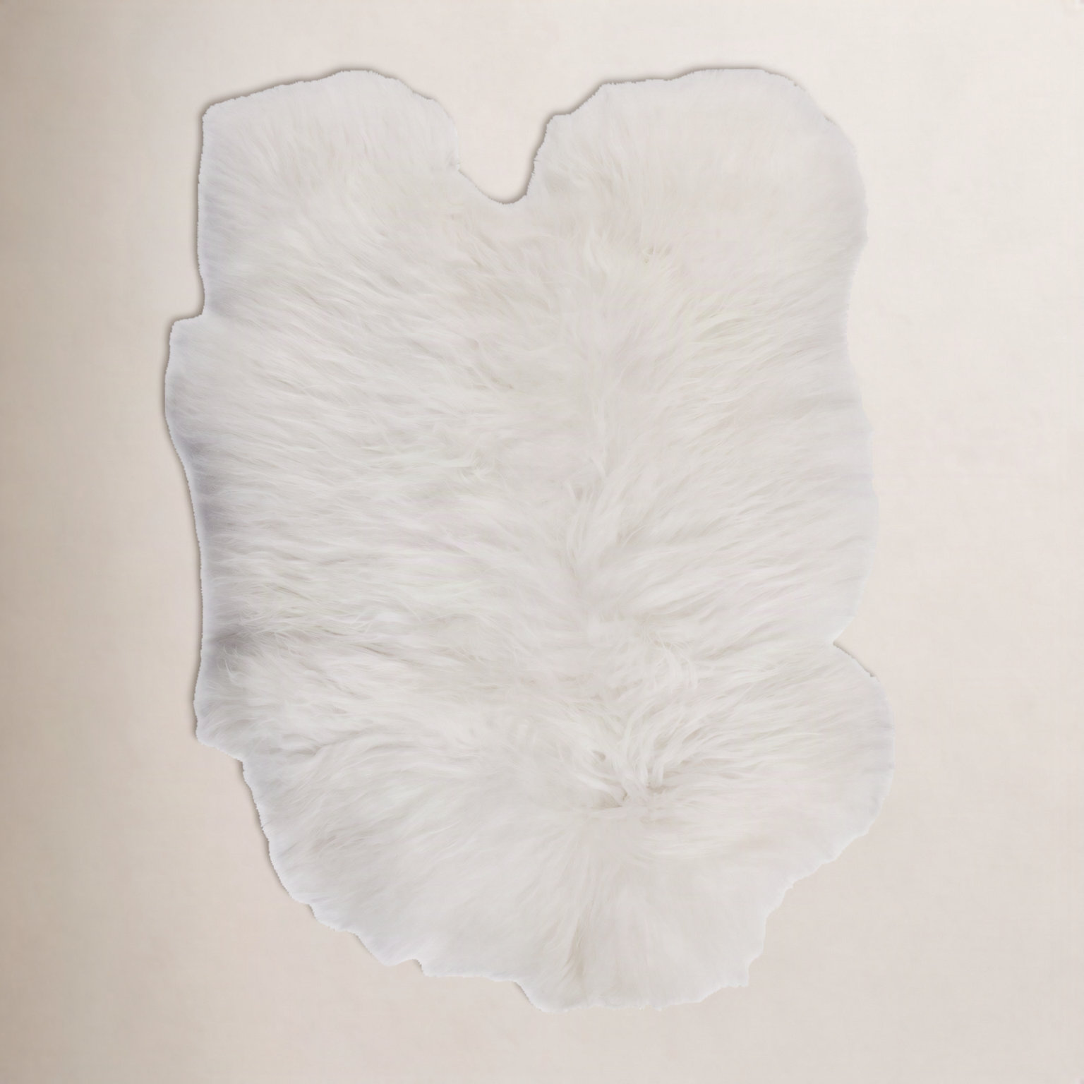 Icelandic Sheepskin Rug, White, Novelty 3' x 4'