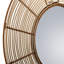 Swihart Rattan Flat Wall Mirror