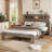 Wooden Bed Frame With Storage Headboard-650126495-661975342