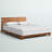 Poitra Ash Walnut Finish Platform Bed in Full Size, 32.4'' H X 57.25'' W X 81'' L-1019358380