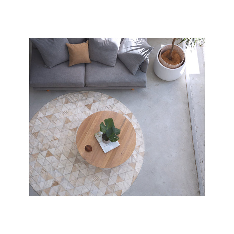 Art Hide Cowhide Area Rug in Cream