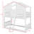 Twin-Over-Twin House-Themed Bunk Bed With Roof, Window, Door, Safety Guardrails-750213069