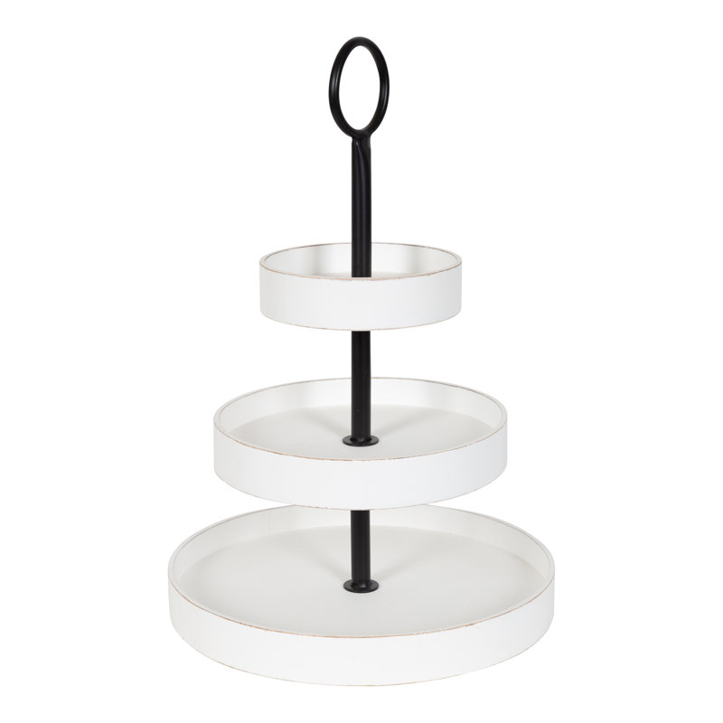 Burgess Tiered Stand, Distressed White