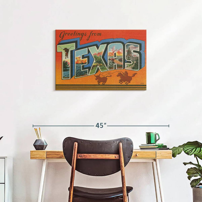 Ravi Greetings From Texas, 20" H x 30" W