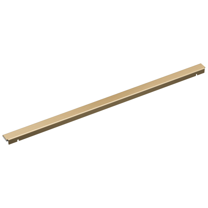 24" Linear Shower Drain Wall Edge, Champagne Bronze