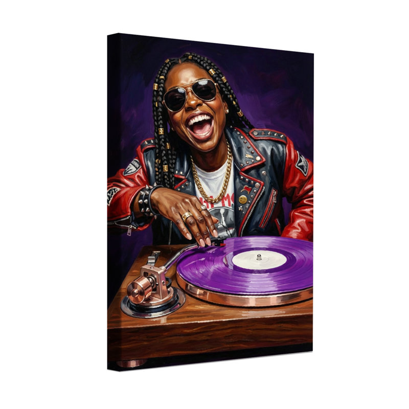 Abstrait disque vinyle, H 16 po x l 24 po