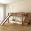 Lit superposé simple avec glissière et escalier Bear-736768922