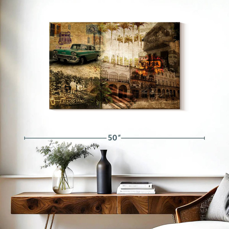 Kavia Collage Cuba, 24" H x 36" W