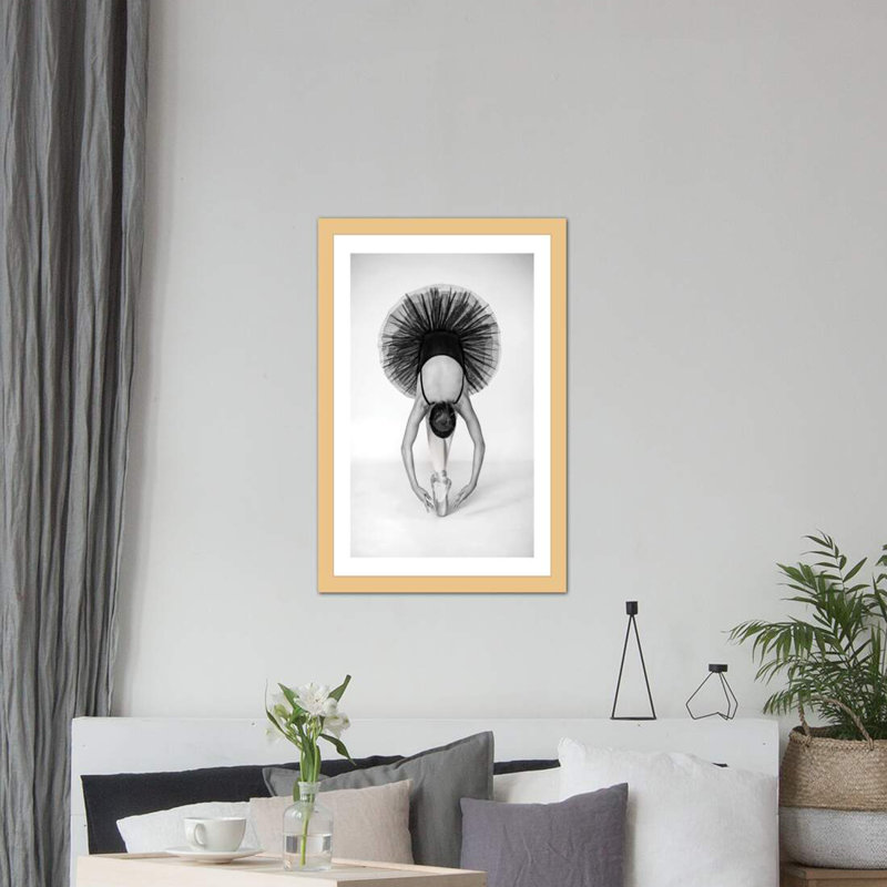 « ballet technique » par pauline pentony, impression sur toile tendue, H 24 po x l 16 po x P 1 po, Papier encadré naturel