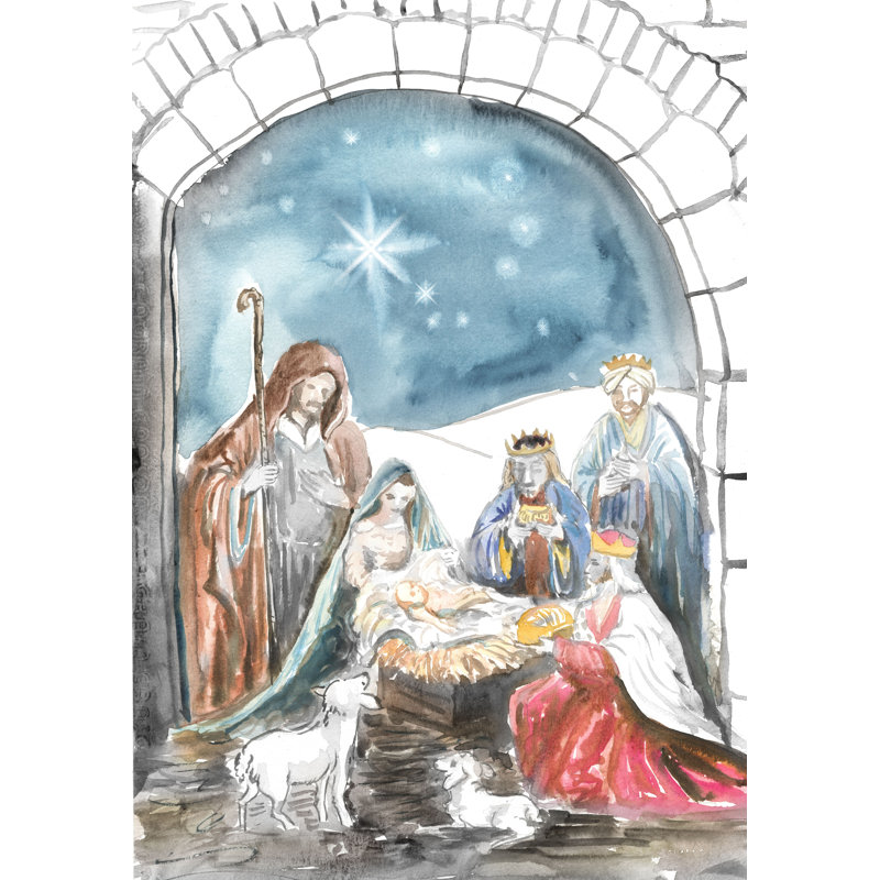 Nativity 14 - Wrapped Canvas Art Prints, 76cm H x 51cm W