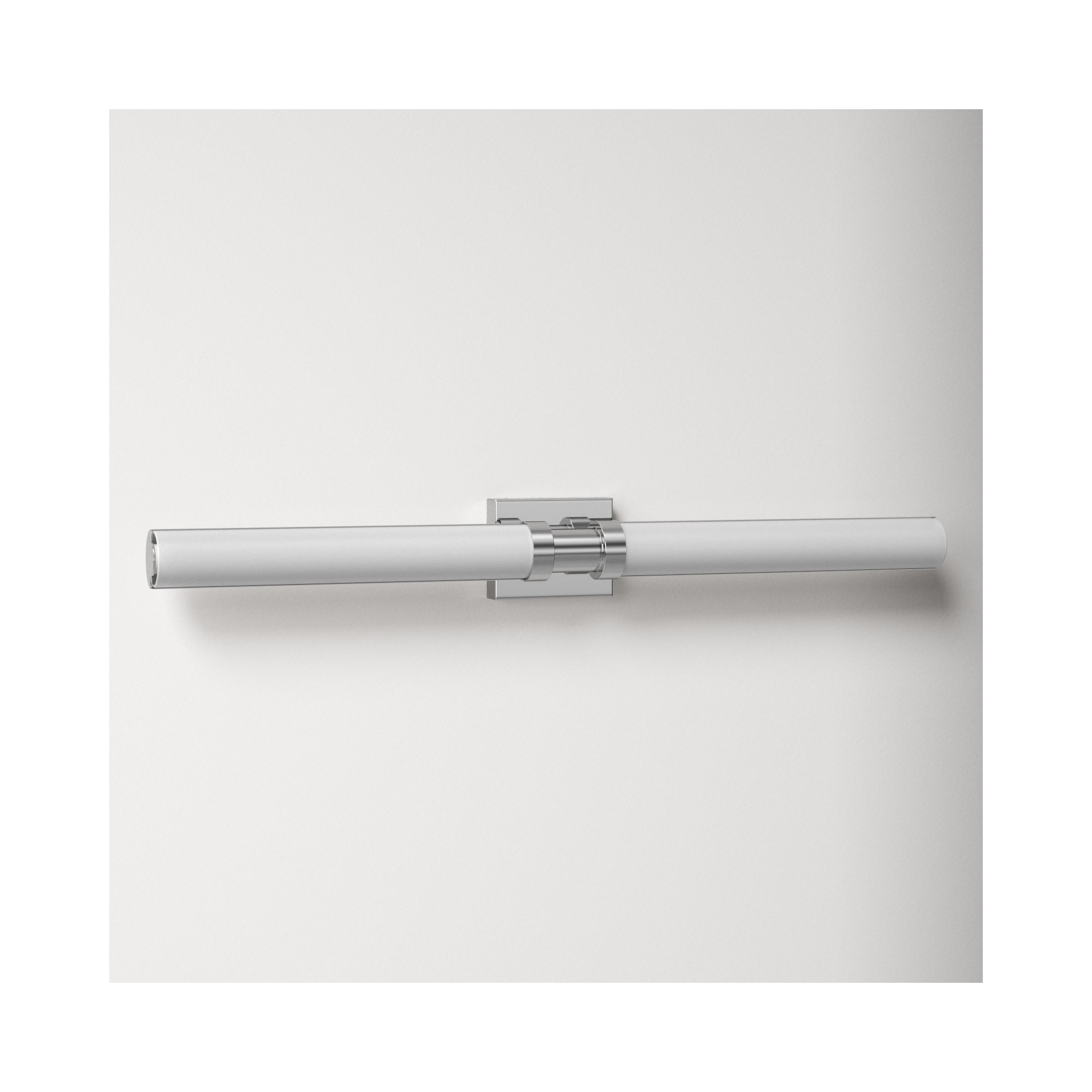 Kelan Single Frosted Dimmable LED Vanity Light, 37.75"H x 4.75"W x 4.5"D, Brushed Nickel, 20W