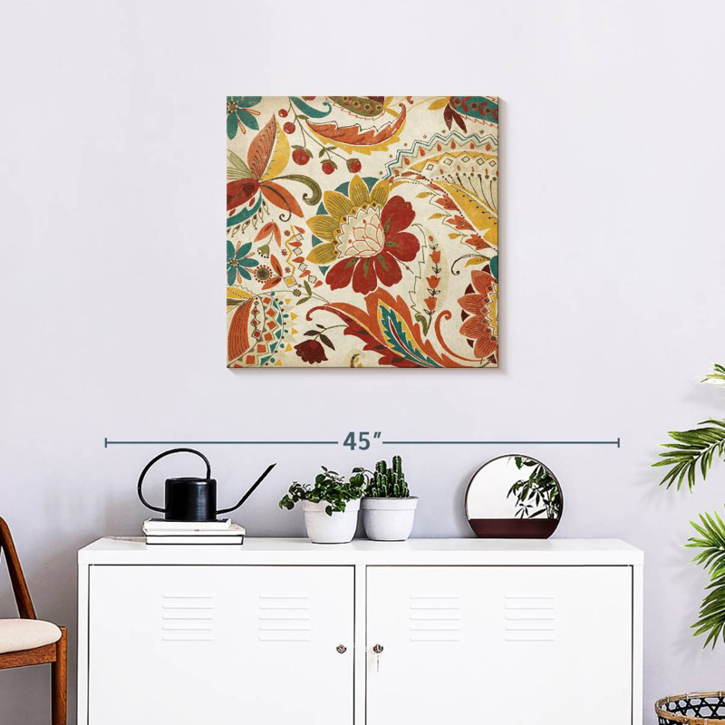 Épice à motif cachemire Kerner Boho II, H 24 po x l 24 po