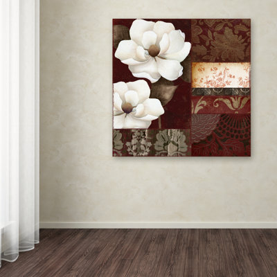 Jadaya 'Flores Blancas III' by Color Bakery Graphic Art on Wrapped Canvas