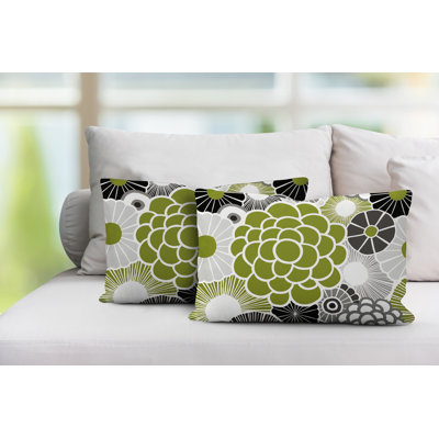 Floral Indoor/Outdoor Lumbar Pillow