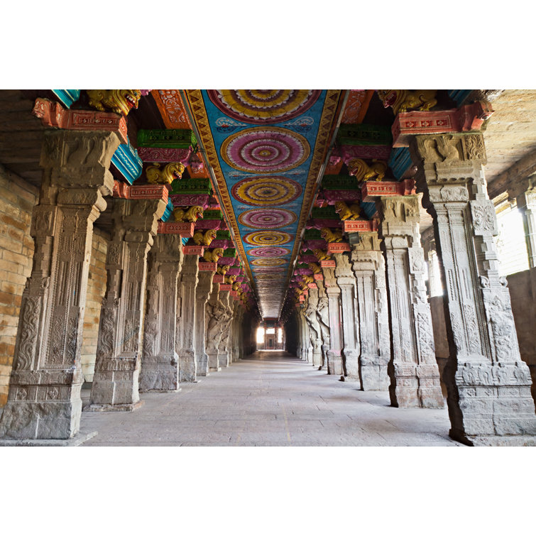 Inside Meenakshi Temple - Wrapped Canvas Print