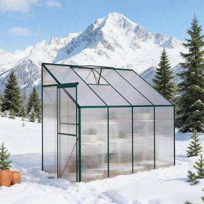 Ensemble de serre chaude en aluminium en aluminium L 99,5 po x l 50 po x H 86,5 po Greenhouse