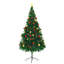Arbre de Noël artificiel illuminé avec boules de Noël, vert-21527539