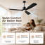 Ventilateur de plafond intelligent de 60 pouces avec éclairage à intensité variable 3 couleurs, moteur CC réversible à 6 vitesses, télécommande et ensemble d'éclairage-1497493257-1502983717
