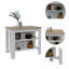 Îlot de cuisine Brooklyn, trois tablettes dissimulées-2001313928